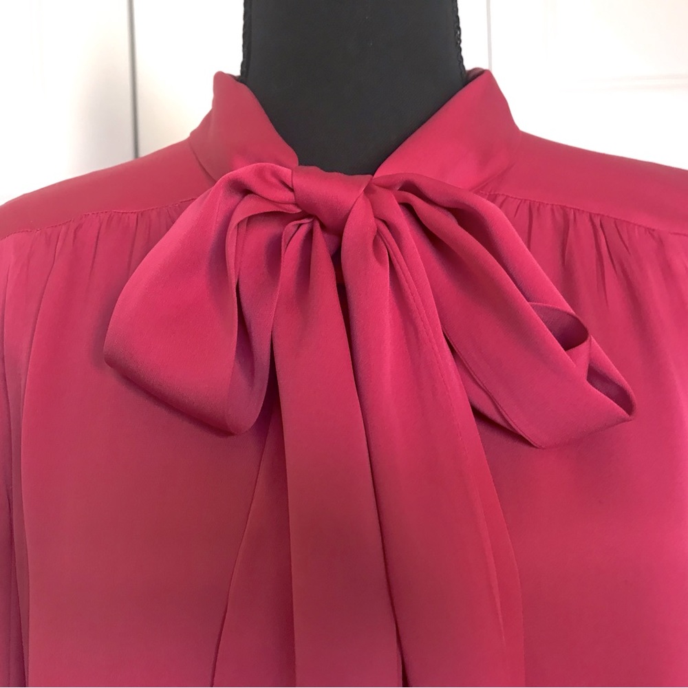 DianeVon Furstenburf blouse in raspberry